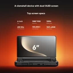 AYN Thor Android Handheld Dual Screen Clamshell 6'' AMOLED Screen 1080p Gaming Entertainment Device