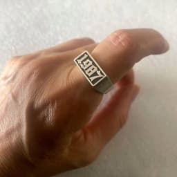 Custom 3D Wedding Ring For Couples Personalise Stainless Steel 3D Ring Gold 18K Plated Custom Birthday Father's Day Gifts