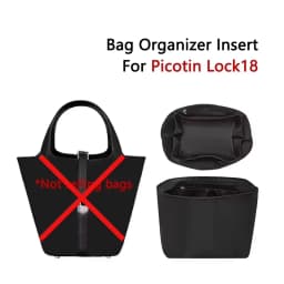 Bag Organizer Insert for Storage for Picotin 18 22 Storage Support Shape Nylon Inner Lining Orderly Neat Bag Modify Accessories