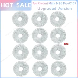 Fit For Xiaomi Mijia M30 Pro /C107 Robot Vacuum Parts Roller Side Brush Cover Hepa Filter Mop Cloth Bracket Dust Bag Accessories