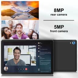 New C107 10.1 Inch IPS Tablet PC Android 15 Octa‑Core Processor 24(4+20)GB Expanded RAM 128GB Storage 1280*800 HD Display 5000mAh Battery 5MP+8MP Dual Cameras WiFi Tablet US Stock