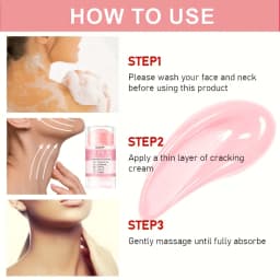 GSWP 5-in-1 Neck Lift Cream, Containing Collagen and Niacinamide, for Lifting, Firming and Anti-Wrinkle Skincare. 40g/80g