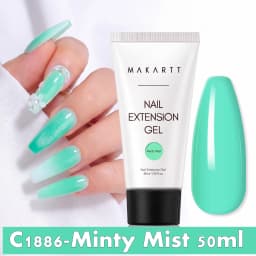 Makartt HEMA-Free Poly Nail Extension Gel 50ml, Hybrid Acrygel Builder Multi-Color, Long-Lasting French Manicure DIY Nail Art