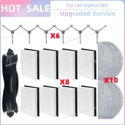Fit For Eufy G50 Hybrid, L60 Hybrid / L60 Hybrid SES Vacuum Parts Roller Side Brush Hepa Filter Mop Cloth Dust Bag Accessories