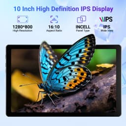 BUFO KB1004 10.1 Inch A333 Penta Core Tablet 16GB(3+13G) RAM 32GB ROM Android 15 800*1280 HD LCD Screen 5000mAh Battery 2MP Front 5MP Rear Camera Widevine L1 Support TF Card Up to 1TB Tablet PC