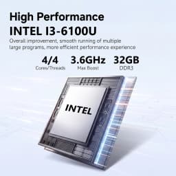 New Mini Pc Intel Core I3 6100U Windows 11 16Gb Ram 512Gb 2Tb Ssd 4K Type C Mini Pc Computer Wifi 6
