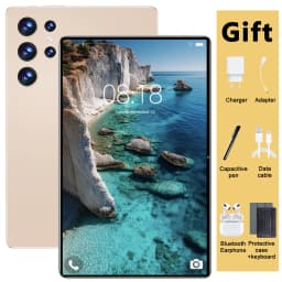 10.36 Inch Android Tablet 16GB RAM 1TB ROM Android 13.0 20000mAh 14 Core 5G Network Dual SIM GPS Bluetooth Tablet PC With Keyboard For Office Study Entertainment