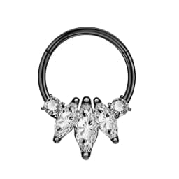 16G Stainless Steel Septum Ring Nose Hoop Ring Bee Bat Septum Piercing Cartilage Hoop Helix Tragus Daith Small Earrings
