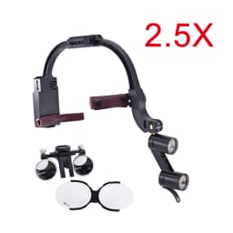 2.5X 3.5X Dental LED Head Light Lamp For Magnification Binocular Loupes 5W Light Dentisit Surgical Headlight Lab Equipment