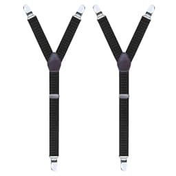 2Pcs/Set Men's Shirt Holders Stays Y-Shaped 3 Metal Clips Adjustable Elastic Leg Suspenders Straps Non-slip Sock Garter Clamps