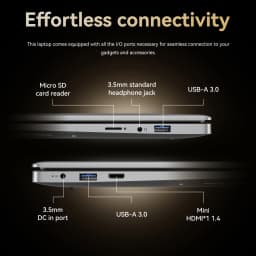 HYPERSTRIX 15.6" Laptop, Celeron N4000, 8GB RAM 256GB SSD, Full HD 1080P Display, Dual-Band WiFi, Mini HDMI, Lightweight Slim Silver Notebook for Business, School, Home