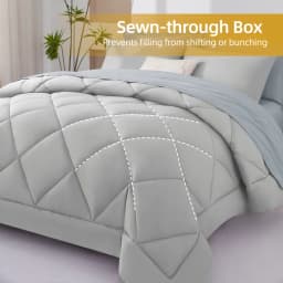 7 Pieces Bed in a Bag King Size, Fluffy Soft All Season Rustic Farmhouse Bedding with Full Sheets Set