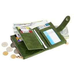 Retro Wallet Women's Short Three Fold Large Capacity Double Zipper ID Credit Card Holder Minimalist Solid Color Lady Coin Purse