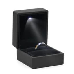 Luxury Bracelet Box Square Wedding Pendant Ring for Case Jewelry Gift Box with LED Light for Proposal Engagement Wedding