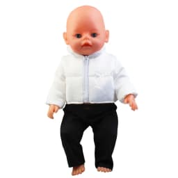 Winter Warm Doll Clothes Outfit For American 18 Inch Girl& 43Cm Baby New Born Doll Shoes Grid Coat Suit For Generation Toy Girl