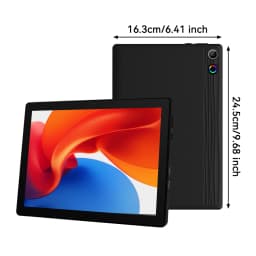 URAO 10.1 Inch Octa Core Tablet PC 10(3+7)GB RAM 64GB ROM Android 14 LCD 1280*800 HD 5000mAh Lightweight Student Daily Tablet Support TF Card 1TB Expand Back To School Study Entertainment Tablet