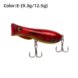 LETOYO 69F 76F Floating Popper Lure With Fins Steel Balls Hard Baits Artificial Baits Bass Lure Perch Bait Pike Fishing Lure
