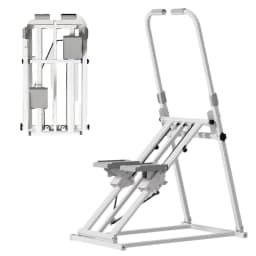 Foldable Stair Cardio Stepper Full-Body Workout Home Gym Exercise Vertical Climber Machine With Handlebars & Foot Pads
