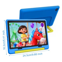 Kids Tablet 10.1 Inch Android 15 Tablet PC 20GB(3+17G) RAM 64GB ROM A333 Five‑Core HD LCD 5000mAh Parental Control Children Learning Tablet Only Tablet