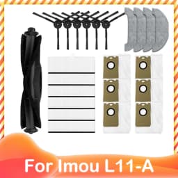 For Imou L11 A L11 Vacuum Cleaner Spare Accessories Main Side Brush Hepa Filter Dust Bag Mop Cloths Rag Replacement Parts