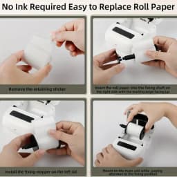 40x20MM Compatible Phomemo M110 M220 M200 Self-Adhesive Color Laser Thermal Paper, E210 P50 Detong P1 HPRT T20 MAKER