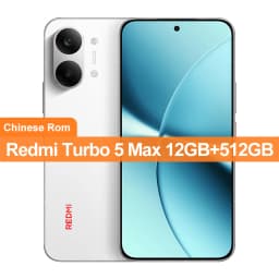 China Version Redmi Turbo 5 Max 512GB/256GB 50MP+20MP Camera 6.83 inch AMOLED Screen Dimensity 9500s 9000mAh Battery 100W