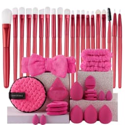 Makeup Brushes Set Premium Synthetic Kabuki Foundation Concealers Powder Blush Blending Face Eye Shadows Brush Set
