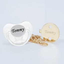MIYOCAR personalized gold bling pacifier and all gold pacifier clip BPA free dummy unique design gift baby shower