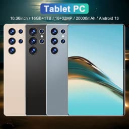 All-Round 10.36 Inch Android 13 Tablet, 14 Core Processor, 16Gb Ram 1Tb Rom, 20000Mah Battery, 5g Dual Sim Wifi, 16Mp+32Mp Cameras for Gaming, Video Streaming, and Daily Office Work
