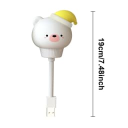 GGbingo USB/ Remote Control Night Light LED Cute Cartoon Bear Chick Kitten Night Light for Baby Kid Bedroom Decor Bedside Light