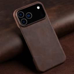 for Magsafe Case for iPhone 15 16 17 18 Pro Max Air Retro Luxury Full Grain Cowhide Genuine Oiled PULL-UP Leather Magnetic Cover