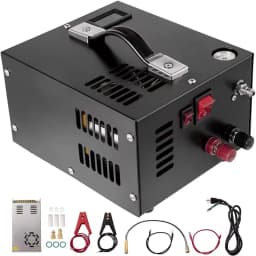 PCP Air Compressor 4500PSI Portable PCP Airgun Compressor Auto-Stop Oil Free Pump for Air Rifle Scuba Diving Bottle