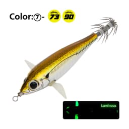 LETOYO 73/90mm floating squid lures luminous squid jig Artificial bait for cuttlefish webfoot octopus sea fishing lures