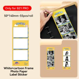 Niimbot Red & Black Dual Color Thermal Label Paper for B21 Pro Printer 300dpi Photo Paper With Adhesive Backing Card Stickers