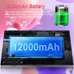 2025 Multi Purpose 5G Tablet 10.36 Inch HD Screen 16GB 1TB 12000mAh 10 Core Dual SIM GPS With Keyboard