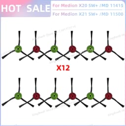 Fit For Medion X20 SW+ / MD 11415, Medion X21 SW+ / MD 11500 Vacuum Parts Main Roller Side Brush Hepa Filter Mop Cloth Dust Bag
