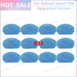 Fit For ( Kabum Smart 100 KBSF007, Nedis WIFIVCR001CBK, Nedis WIFIVCB01 ) Vacuum Parts Side Brush FIlter Mop Cloth Rubber Strip