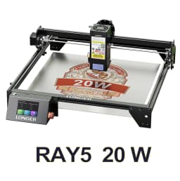 LONGER 20W 10W 5W Smart Laser Cutter & Engraver 400x400mm WiFi Touchscreen Laser Cutting Engraving Machine for Wood Acrylic Leather Metal DIY Workshop LightBurn LaserGRBL