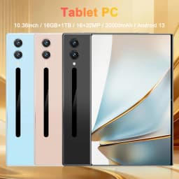 20000mAh 16GB+1T  10.36 inch HD 4K Global Version Original New Pro Tablet  Android 13  5G Dual SIM Bluetooth WiFi GPS Tablet