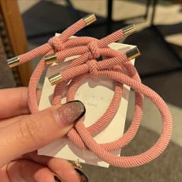 10pcs High Elastic Knot Spiral Elastics Hair Bands Coffee Black Minimalist Gentle on Hair for Secure Ponytails Stylish Durable