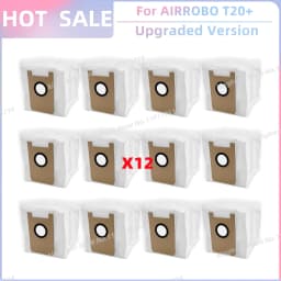 Fit For AIRROBO T20+ / T25+ / T30+ / L40+ / L50+ / L60+ / FIXR T20 Parts Main Roller Side Brush Filter Mop Cloth Pad Dust Bag