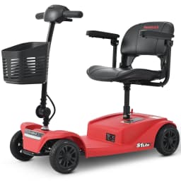 Four-wheeled Scooter for the Elderly, Removable 12AH Lithium Battery 250W Motor 15-30km Range Maximum 136 kg