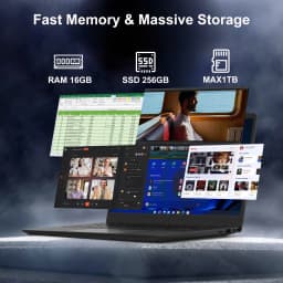 BLUEING 15.6 Laptop Computer Intel Pentium 6500Y (Up to 3.4GHz) Windows 11Pro Laptop IPS 16GB 512GB NVMe SSD Numeric Keyboard WIFI 5