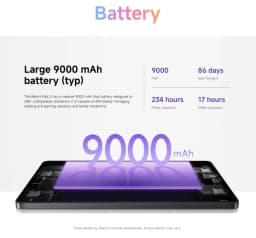 Xiaomi Redmi Pad 2 PC Tablet 9000mAh Battery 11" 2.5K WiFi 90Hz Display Media Tek Helio G100-Ultra Processor Xiaomi HyperOS 2 System