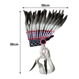 American Chief Indian Native Feather Headdress Decoration Prop for Celebrations Carnivals Themed Party Dance Show Halloween