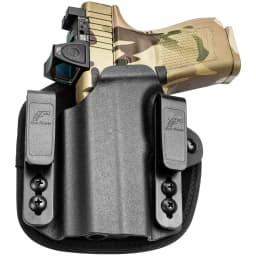 Gun & Flower-Kydex and Nylon Hybrid Universal IWB Holster with Red Dot, Fit for Most Gun Models, Outdoor Tactical Pistol Cases