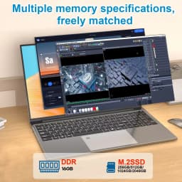 15.6' Office FUCHU Laptops Portable Notebook PC with Intel Core I3 6100U, 16GB RAM, 512GB 1TB SSD, Windows 11 Pro
