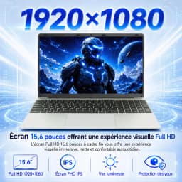15.6 Inch Full Hd Ips 1920X1080 Laptop Intel Celeron N3450 8Gb Ddr4 Ram 256Gb Ssd Windows11 2.4G/5G Wifi Bluetooth 5.0 5000Mah Battery Numeric Keypad Webcam Mini HDMI France Stock 24H Delivery 2 Years Warranty Student Office Laptop