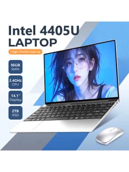 14.1" Intel 4405U Laptop Computer Windows 11 16GB RAM 512GB 1TB 2TB SSD Portable Notebook PC Backlight Office Study Laptops