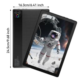 URAO 10.1 Inch Android 15 Tablet PC 20GB RAM 64GB ROM A333 Five Core Processor HD Display WiFi Tablet Computer with Keyboard Mouse Optional Portable Tablet for Study Entertainment UK Local Stock Tax Included